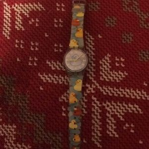 Rubber duck swatch watch
